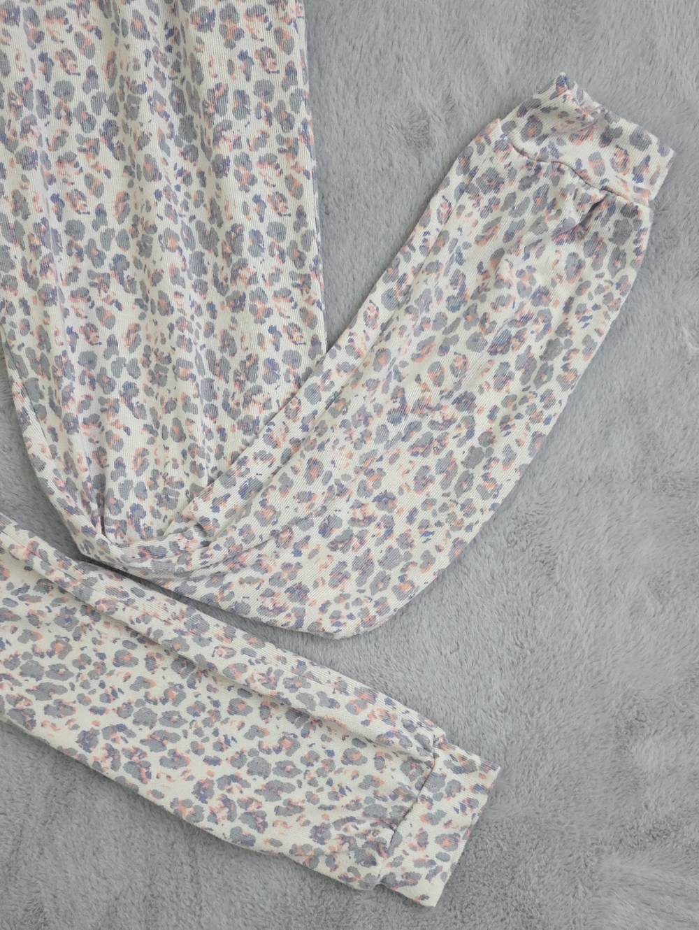 Danskin White Leopard-Print Pajama Joggers - Picture 5 of 6